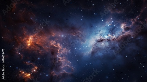 exploration of the Small Magellanic Cloud galaxy in deep space, photo