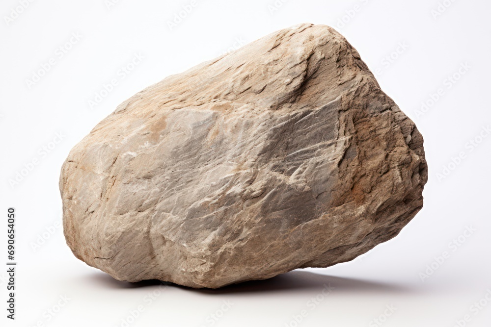 Stone isolated on a white background. 