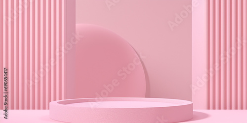 pink luxury minimal 3d podium studio showcase stage scene product display background  valentine background