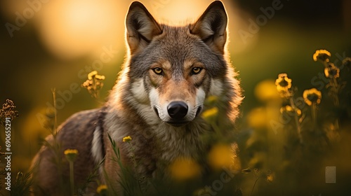 The colorful summer is a perfect time to see the beautiful and elusive eurasian wolf