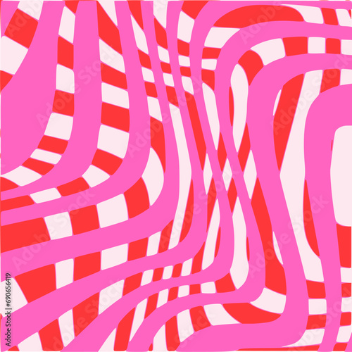 red and pink and white wavy background
