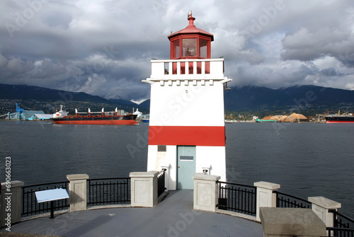 The Brockton Point Lighthouse in Stanley Park, Vancouver Canada, built in 2014The Brockton Point Lighthouse in Stanley Park, Vancouver Canada, built in 2014 photo