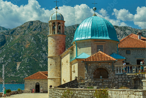 Our Lady of the Rocks monastery Perast Bay of Kotor photo