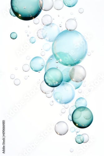 Bubbles isolated on white background