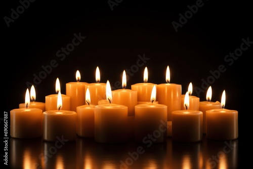 Candlelight Service isolated on white background