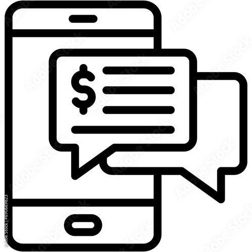 Sms Banking Icon