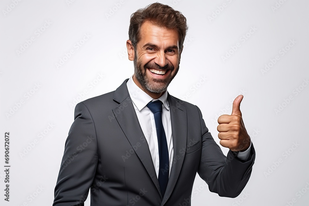 Portrait of a smiling guy giving thumbs up Portrait of a smiling guy giving thumbs up