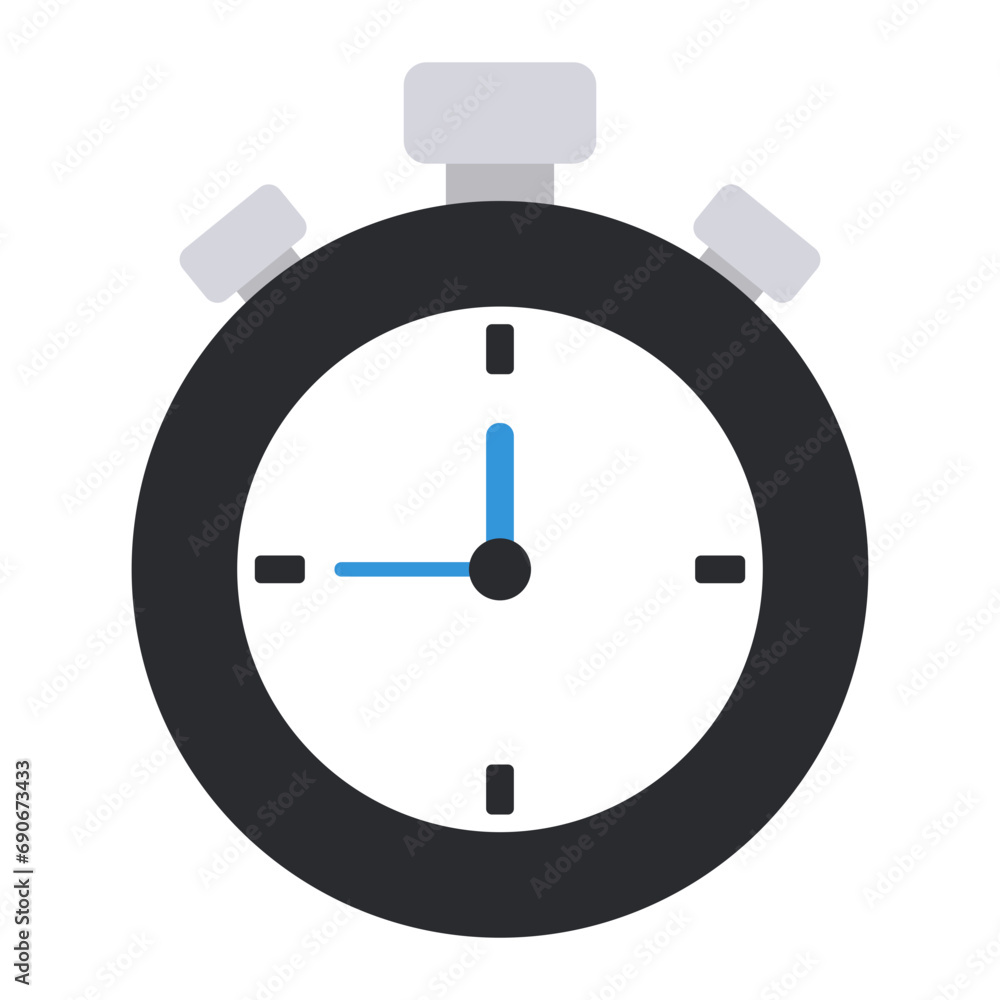Stopwatch icon. Stopwatch icon.