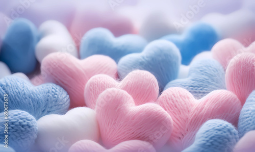 Croché Heart cotton swabs photo