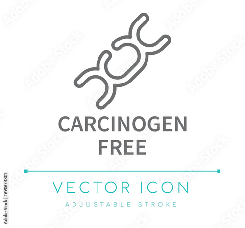 Carcinogen Free Eco Friendly Line Icon
