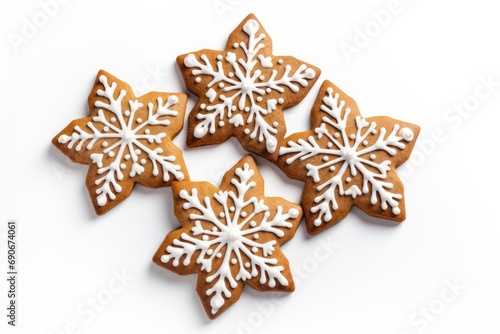 Gingerbread Cookies isolated on white background
