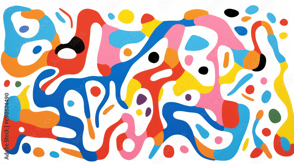 Naklejka premium Splash element graphic illustration artistic dynamic ink background pop paper shape