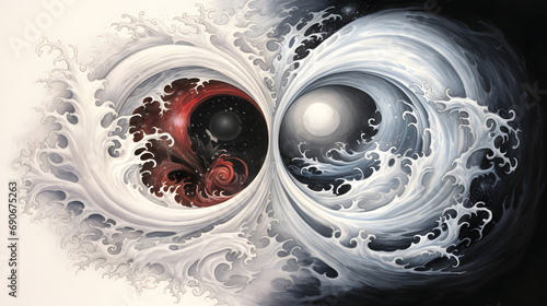 yin yang illustration photo