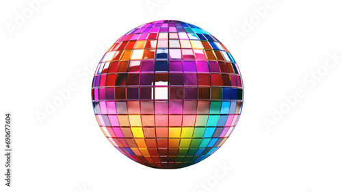 Colorful Disco ball multi-colored party nightlife rainbow  photo