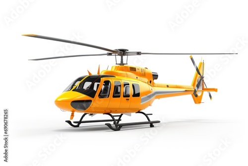 Helicopter isolated on white background 