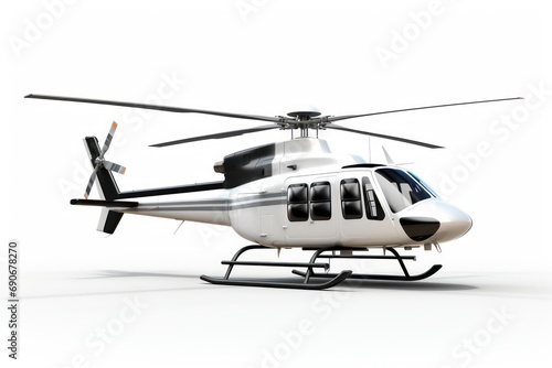Helicopter isolated on white background 