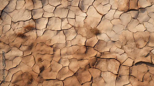 Dry ground textures in desert