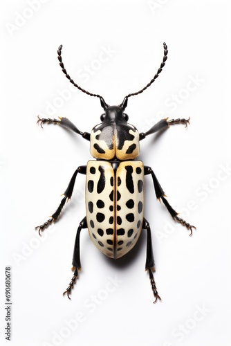 Longhorn Beetle isolated on white background © Celina