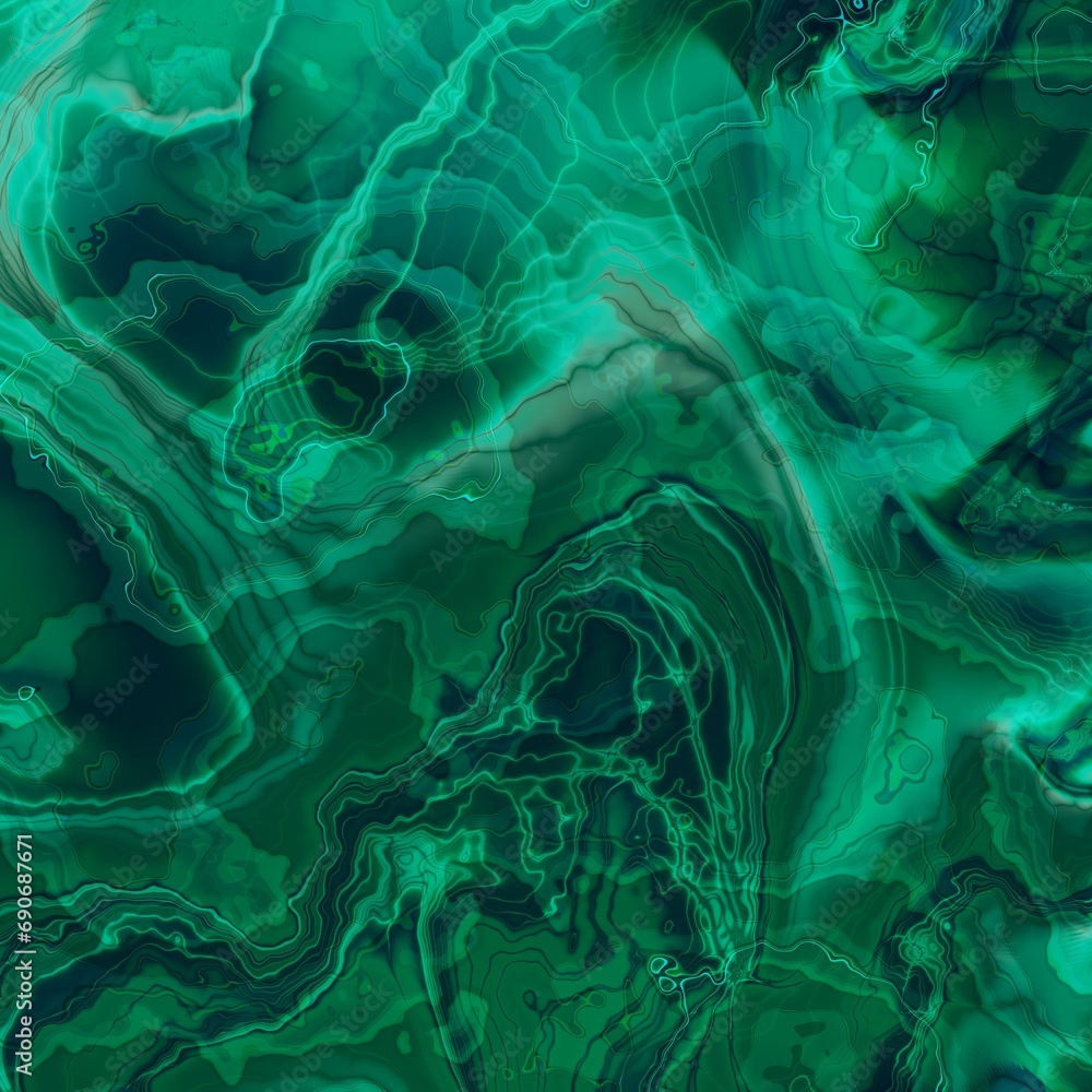 Abstract Malachite stone texture. Fractal digital Art Background. High Resolution. Can be used for background or wallpaper Abstract Malachite stone texture. Fractal digital Art Background. High Resolution. Can be used for background or wallpaper