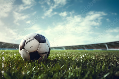 soccer ball on the field - Ai Generated © Muhammad