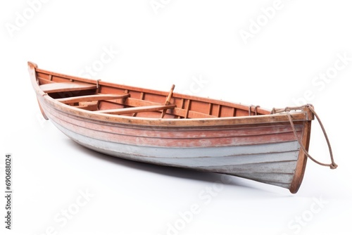Rowboat isolated on white background 