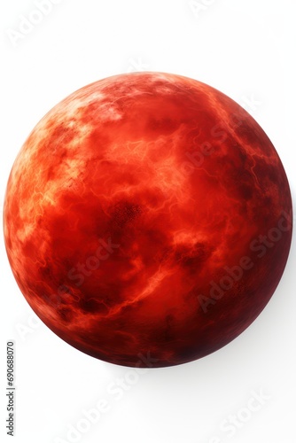 Red giant isolated on white background