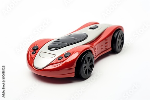 Remote control car isolated on white background