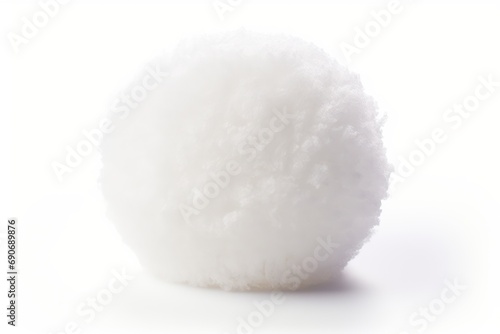 Snowball isolated on white background