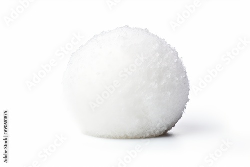 Snowball isolated on white background 