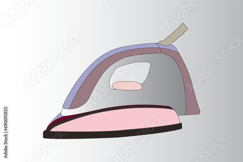 Best steam iron for clothes vector icon eps