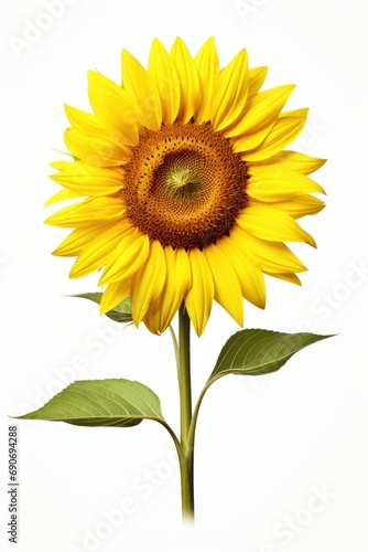 Sunflower isolated on white background