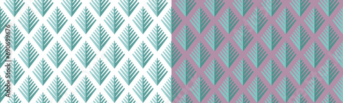 Seamless pattern winter background texture with Christmas tree. Vintage set illustration for wrapping paper, cards, fabric, design interior, packing. Kids ornament. Birthday background.