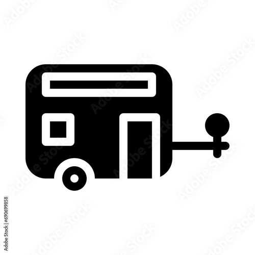 caravan glyph icon