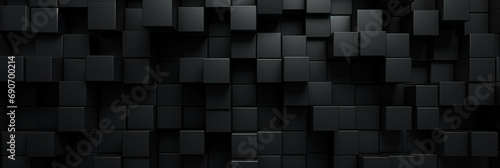 黒色の壁のパネルのテクスチャの背景画像,Black Wall Panel Texture Background Image,Generative AI © lime
