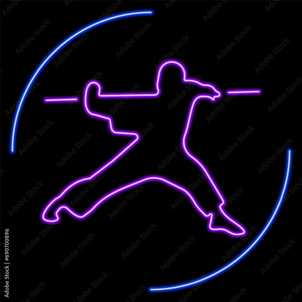 shaolin neon sign, modern glowing banner design, colorful modern design trends on black background. Vector illustration. shaolin neon sign, modern glowing banner design, colorful modern design trends on black background. Vector illustration.