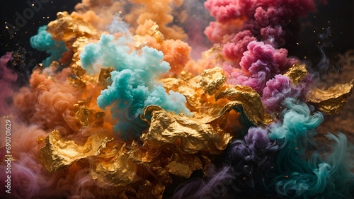 Colored Smoke in the Air