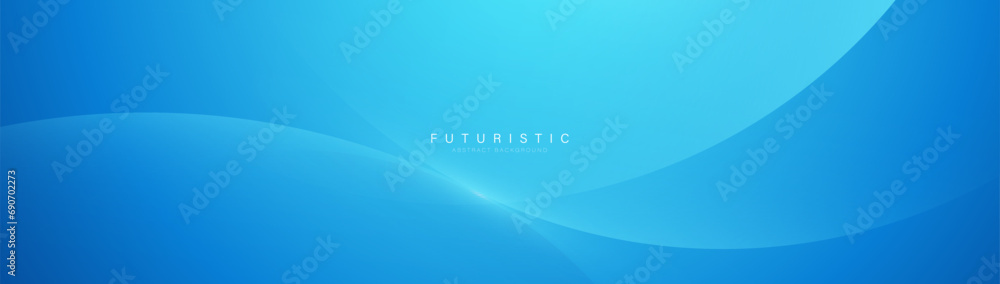 Blue abstract banner with simply smooth curve shapes background. Trendy blue minimal clean banner. Banner Vector Blue abstract banner with simply smooth curve shapes background. Trendy blue minimal clean banner. Banner Vector