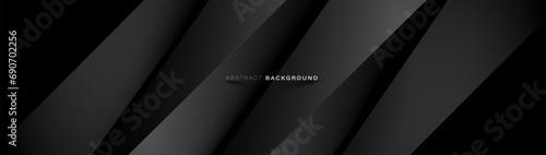 Abstract modern minimal dark grey geometric background. Minimal simple geometric triangle shape banner. Vector illustration photo