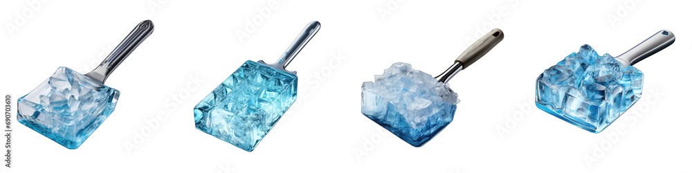  Ice scraper Hyperrealistic Highly Detailed Isolated On Transparent Background Png File - obrazy, fototapety, plakaty 