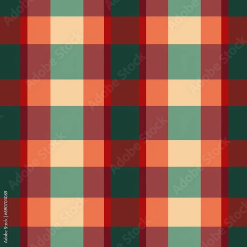 New Year plaid pattern. Simple geometric patterned background