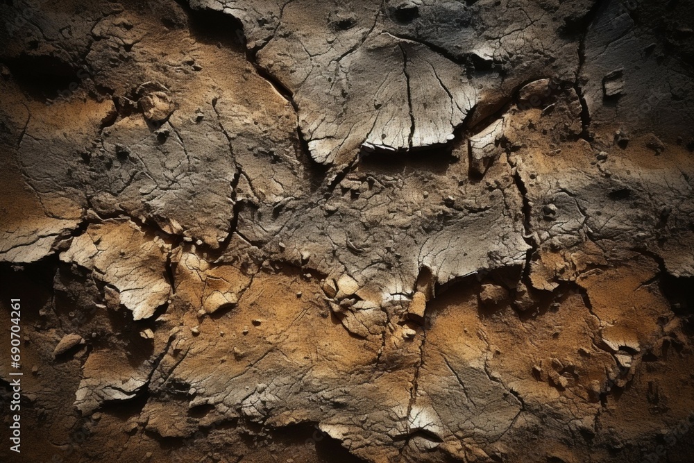 Fototapeta premium closeup of Natural Stone patterned soil texture