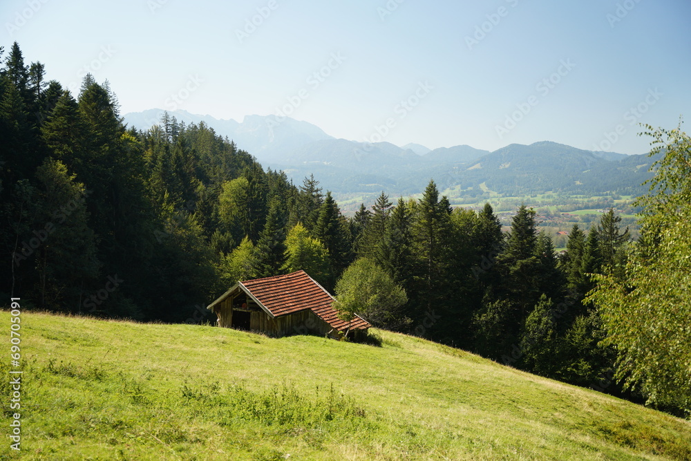 Blick auf Bad Tölz und Gaißach