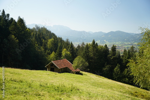 Blick auf Bad Tölz und Gaißach
