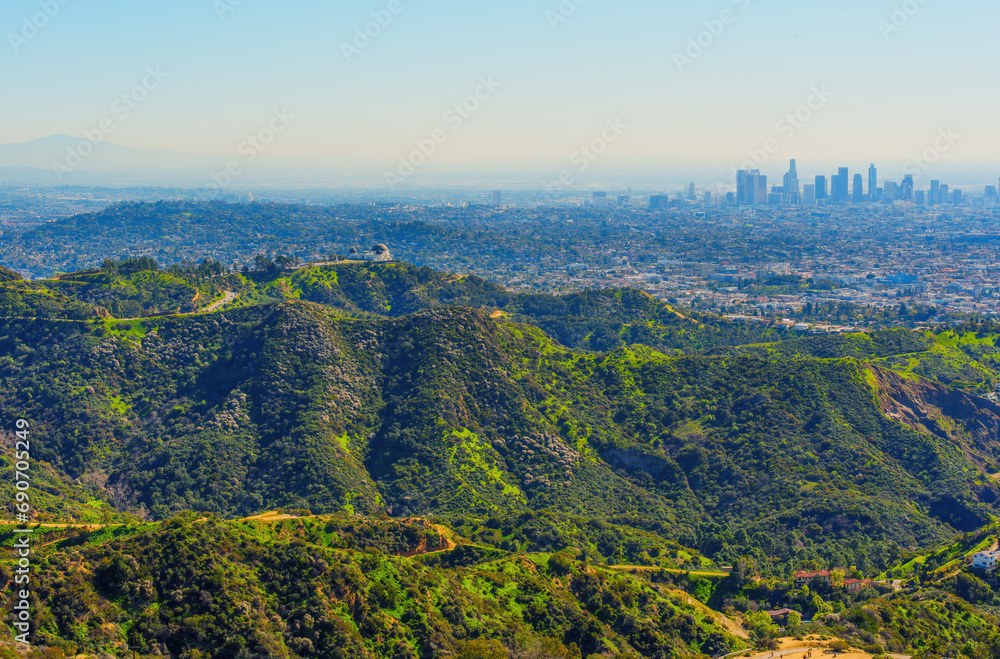 Iconic Griffith Park and Los Angeles View
