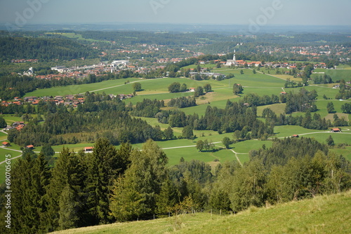 Blick auf Bad Tölz und Gaißach