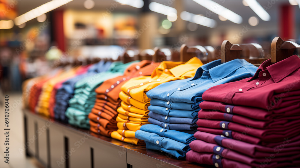 Fototapeta premium clothes in a shop