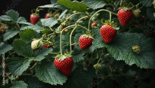 Strawberry Bush and Its Luscious Fruits
