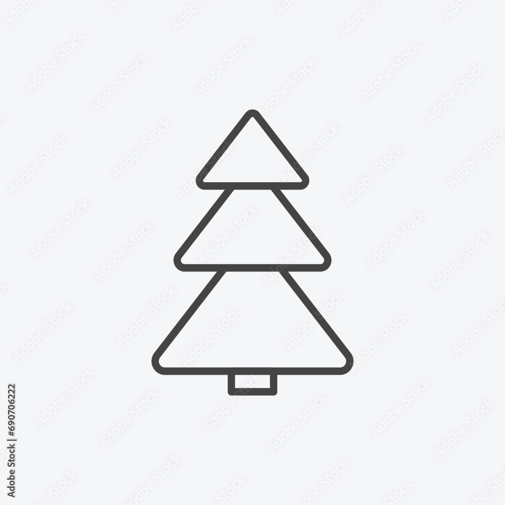 Christmas tree vector icon. New Year icon symbol. Christmas holiday symbol vector illustration isolated for graphic, web, ui ux and mobile app design Christmas tree vector icon. New Year icon symbol. Christmas holiday symbol vector illustration isolated for graphic, web, ui ux and mobile app design