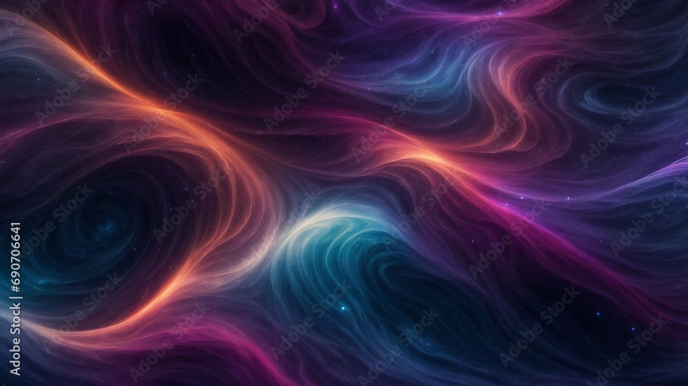 A Computer Generated Image of a Colorful Swirl A Computer Generated Image of a Colorful Swirl