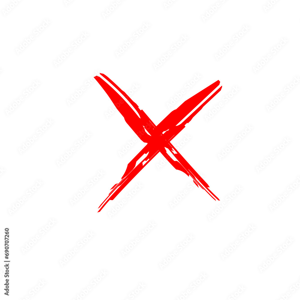 Hand drawn x marks Hand drawn x marks